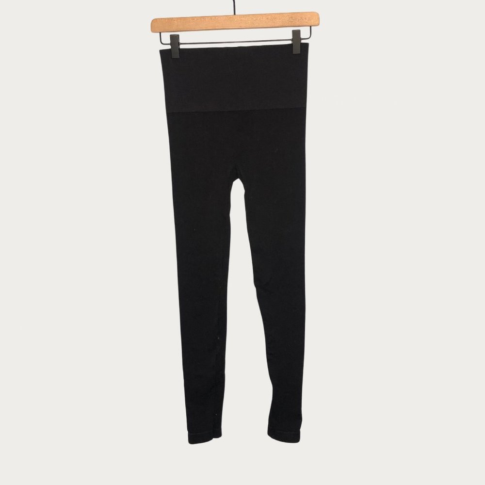 Spanx Seamless Ankle Zip Leggings Black Medium - Picture 1 of 4